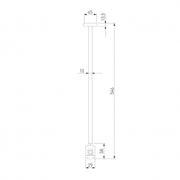 Декоративная стойка с вводом питания Elektrostandard Esthetic Magnetic 85147/00 a065443