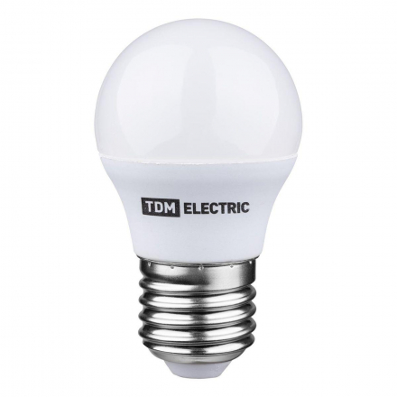 Лампа светодиодная диммируемая TDM Electric E27 6W 3000K прозрачная SQ0340-0203