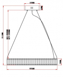 Подвесной светодионый светильник Moderli Asti V10733-PL