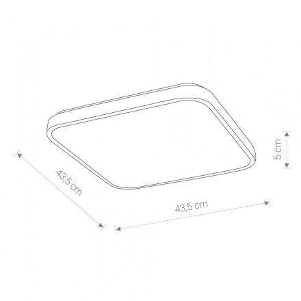 Потолочный светодиодный светильник Nowodvorski Agnes Square Led 8134