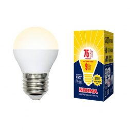 Лампа светодиодная E27 9W 3000K матовая LED-G45-9W/WW/E27/FR/NR UL-00003829