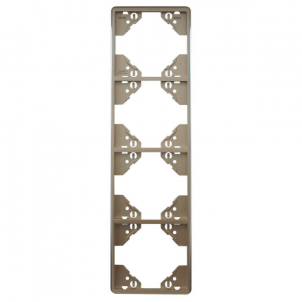 Рамка 4-постовая Efapel Apolo 5000 Metalizada платина 50942 TPL