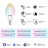 Лампа светодиодная диммируемая Gauss Smart Home E14 5W 2700-6500K RGBW матовая 1190112