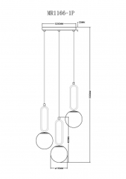 Подвесная люстра MyFar Pierre MR1166-1P