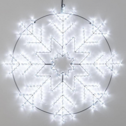 Светодиодная фигура Ardecoled Снежинка ARD-Snowflake-M8-950x950-540Led White 034254