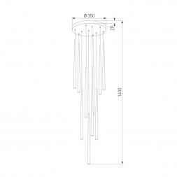 Подвесная люстра TK Lighting 10118 Piano