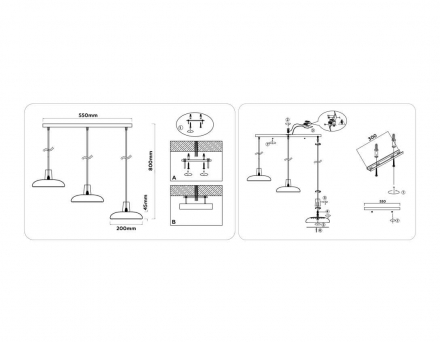 Светильник подвесной Ambrella light COMFORT FL4841
