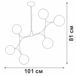Подвесная люстра Vitaluce V48230-13/6PL