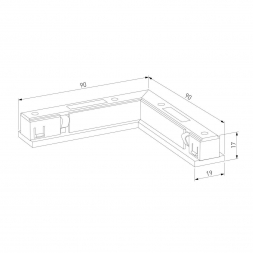 Коннектор L-образный Elektrostandard Titan Line 85006/00 a069719