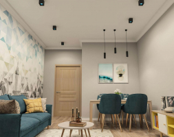 Потолочный светильник Denkirs DK3020BСY DK3080-BK+CY