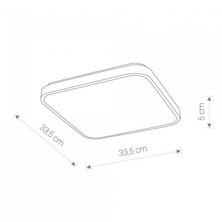 Потолочный светодиодный светильник Nowodvorski Agnes Square Led 8135