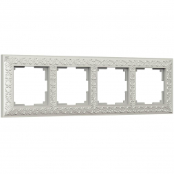 Рамка Werkel Antik на 4 поста жемчужный WL07-Frame-04 4690389063527