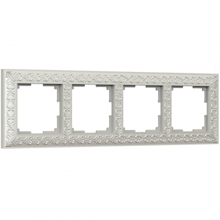 Рамка Werkel Antik на 4 поста жемчужный WL07-Frame-04 4690389063527