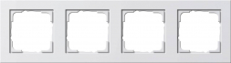 Рамка 4-постовая Gira E2 чисто-белый шелковисто-матовый 021422
