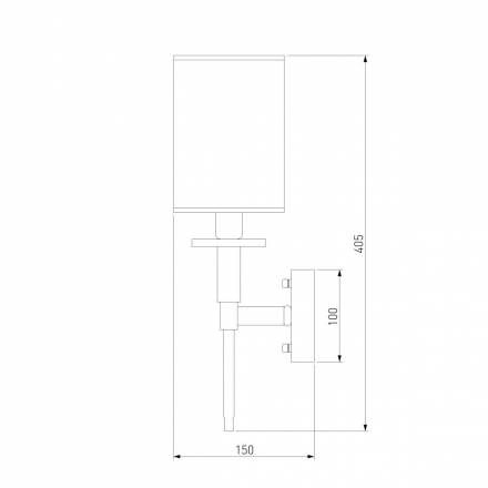 Бра Eurosvet Brielle 60132/1 хром