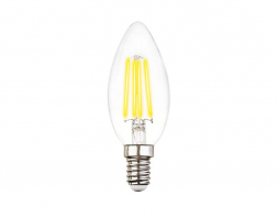 Лампа светодиодная филаментная Ambrella light E14 6W 4200K прозрачная 202115