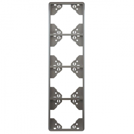 Рамка 4-постовая Efapel Apolo 5000 Metalizada серебро 50942 TPR