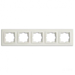 Рамка 5-постовая Mono Electric Despina слоновая кость 102-010000-164