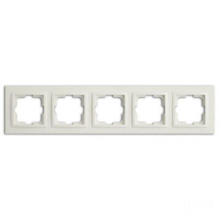Рамка 5-постовая Mono Electric Despina слоновая кость 102-010000-164