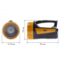 Фонарь-прожектор светодиодный ЭРА Трофи аккумуляторный 201х126х118 220 лм TSP3W C0045554