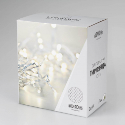 Уличная светодиодная гирлянда Ardecoled сеть 230V белый ARD-Netlight-Classic-2500X2500-Black-432Led White 024691