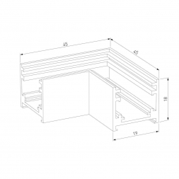 Коннектор L-образный Elektrostandard Titan Line 85224/00 a069716