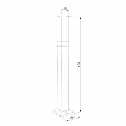 Уличный светодиодный светильник Elektrostandard 1537 Techno Led чёрный a052860