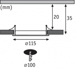 Встраиваемый светодиодный светильник Paulmann Quality Line Panel 92070