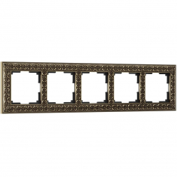 Рамка Werkel Antik на 5 постов бронза WL07-Frame-05 4690389063657