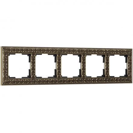 Рамка Werkel Antik на 5 постов бронза WL07-Frame-05 4690389063657