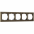 Рамка Werkel Antik на 5 постов бронза WL07-Frame-05 4690389063657