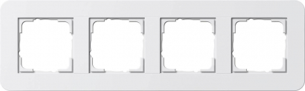 Рамка 4-постовая Gira E3 белый глянцевый 0214410