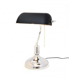 Настольная лампа Lumina Deco Banker LDT 305 BK+CHR