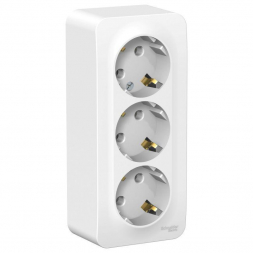 Розетка тройная 2К+3 Schneider Electric Blanca 16A 250V белая BLNRA010311