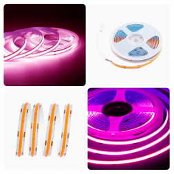 Светодиодная лента Apeyron 14W/m 512LED/m COB розовый 5M 215ОО