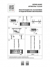 Подвесная люстра Lightstar Agave 712164