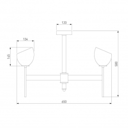 Подвесная люстра Eurosvet Arrista 60130/6 хром Smart