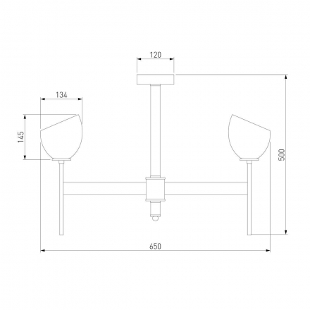 Подвесная люстра Eurosvet Arrista 60130/6 хром Smart