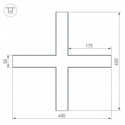 Коннектор X-образный Arlight SL-Line-5035 030118
