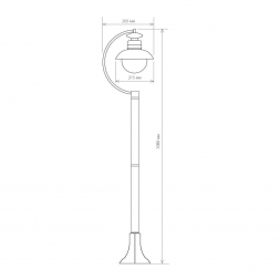 Уличный cветильник Elektrostandard Talli F GL 3002F черный a038485