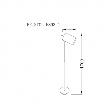 Торшер Lucia Tucci Bristol F893.1