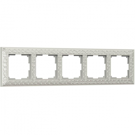Рамка Werkel Antik на 5 постов жемчужный WL07-Frame-05 4690389063534