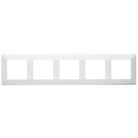 Рамка 5-постовая Legrand Valena Life белая 754005