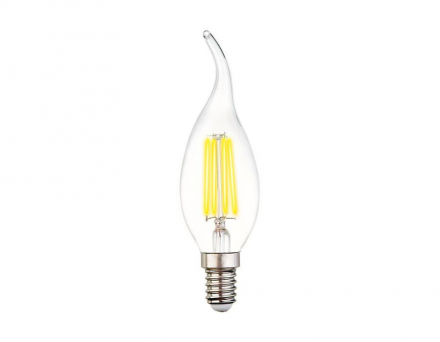 Лампа светодиодная филаментная Ambrella light E14 6W 4200K прозрачная 202215