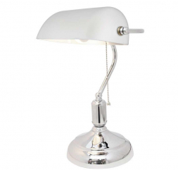 Настольная лампа Lumina Deco Banker LDT 305 WT+CHR