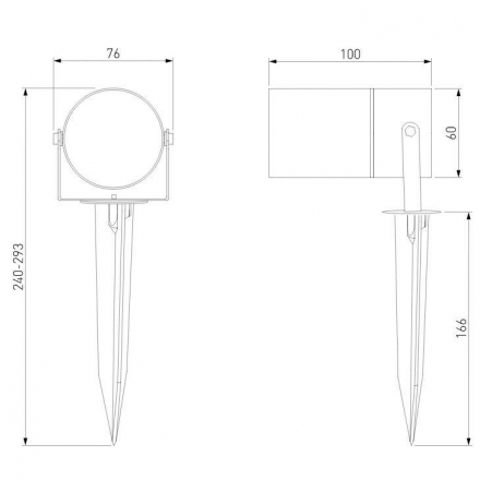 Ландшафтный светодиодный светильник Elektrostandard 35145/S a057922