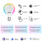 Лампа светодиодная диммируемая Gauss Smart Home E27 10W 2700-6500K RGBW матовая 1180112