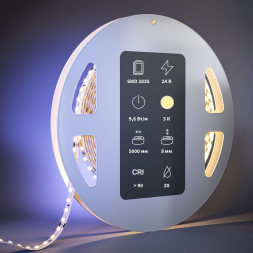 Светодиодная лента Maytoni 9,6W/m 128LED/m 2835SMD теплый белый 5M 201097