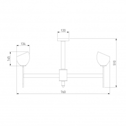Подвесная люстра Eurosvet Arrista 60130/8 латунь Smart