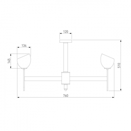 Подвесная люстра Eurosvet Arrista 60130/8 латунь Smart